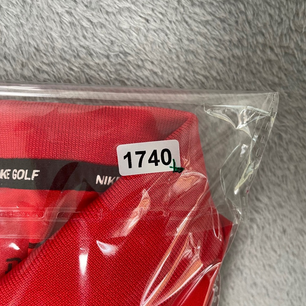 Nike Golf Mens Dri-FIT Polo Shirt Red Short Sleeve Size Medium Athleisure Golf - Picture 8 of 9